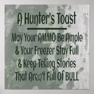 Hunters Grönt-kamouflage Poster