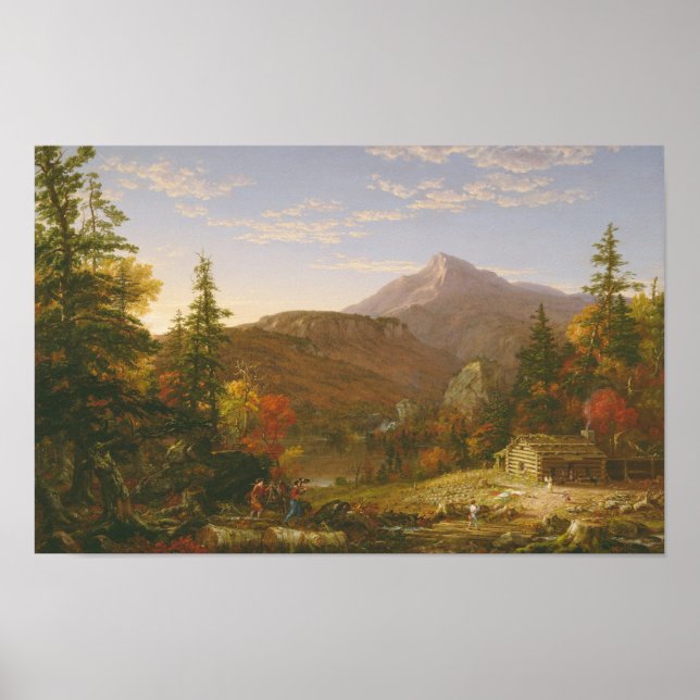 Hunters Return (1845) - Thomas Cole Poster (Framsidan)