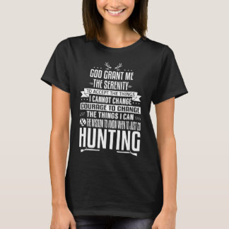 Hunters Serenity Prayer Hjort Hunting T Shirt