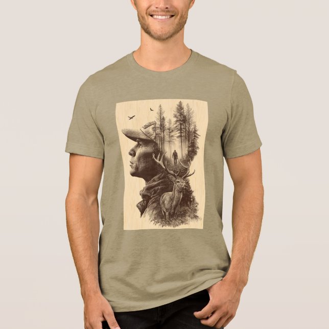 Hunters Spirit Print T-shirt  (Framsida)