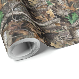 HUNTERSKOGAR TRÄD CAMO #1, WRAPPORT PAPPRARE PRESENTPAPPER