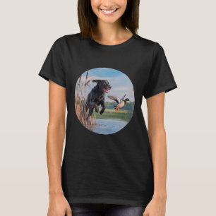 Hunting Black Labrador Lab Hund Hunting Ankor. Fåg T Shirt