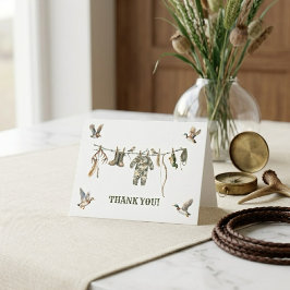 Hunting Boy Baby Shower  Tack Kort