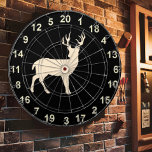 Hunting Buck Permanent Dart Board 2 Darttavla<br><div class="desc">Den här tavlan innehåller Hjort för vilda djur - en buck med svart bakgrund.</div>