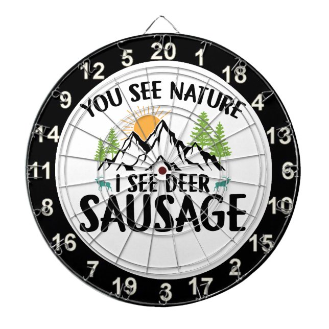 Hunting Buck Permanent Dart Board 5 Darttavla (Framsidan)