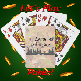 Hunting Cabin Woodland Scenes Camp Name Casinokort