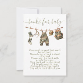 Hunting Camo Baby Shower bokar för baby Inbjudningar