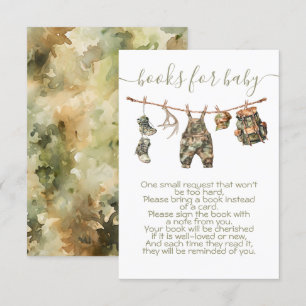 Hunting Camo Baby Shower bokar för baby Inbjudningar