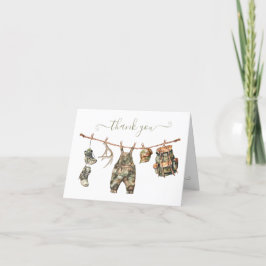 Hunting Camo Baby Shower Tackkort