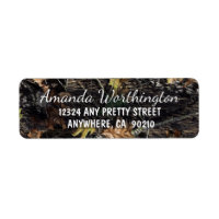 Hunting Camo Rustic Bröllop Returetiketter