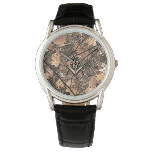 Hunting Camouflage Square Compass Armbandsur