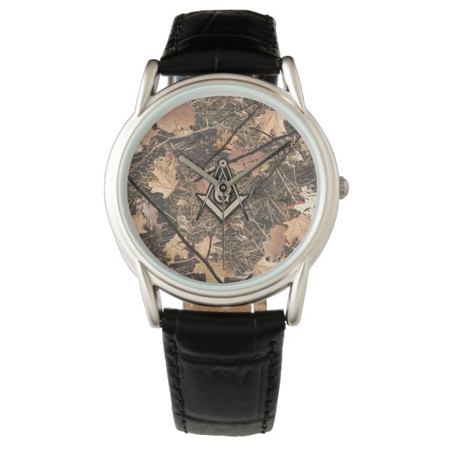 Hunting Camouflage Square Compass Armbandsur (Framsida)