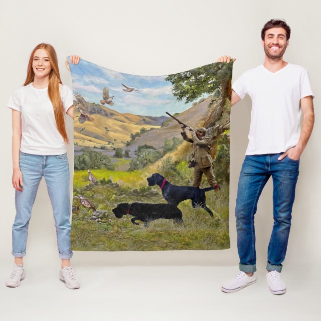 Hunting Chukar partridge Fleecefilt (På plats)