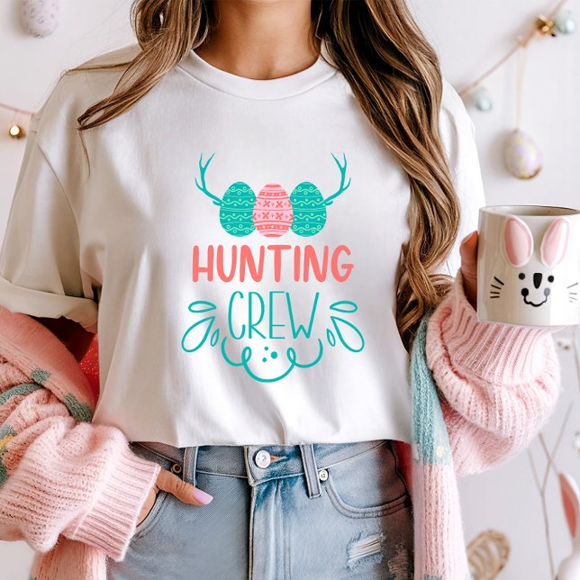 Hunting Crew Påsk Shirt; Roligt Egg Hunt Family T Shirt (Skapare uppladdad)