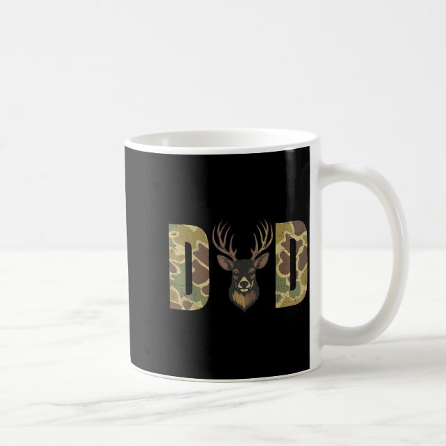 Hunting Dad Camo Deer Hunting Gift From Son Daught Kaffemugg (Höger)