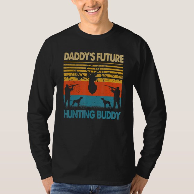 Hunting Dad Daddy's Future Hunting Buddy Matching  T Shirt (Framsida)