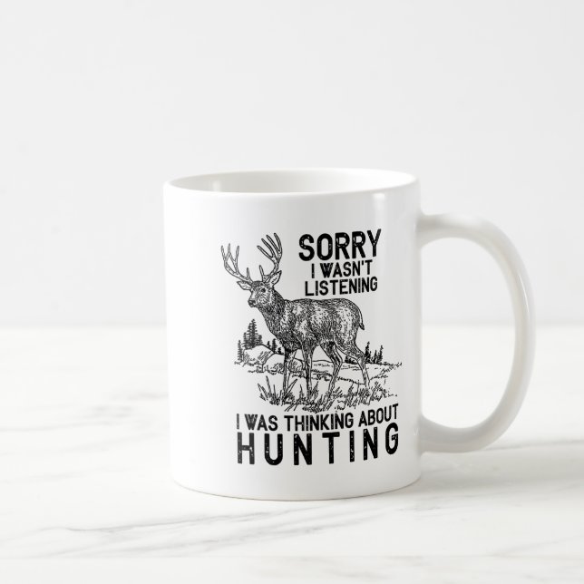 Hunting - Deer Funny Quote Hunter Gift Tank Top  Kaffemugg (Höger)