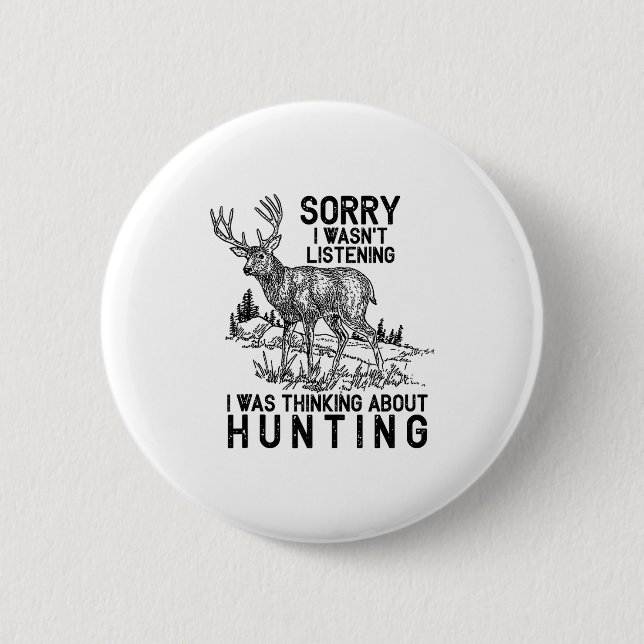 Hunting - Deer Funny Quote Hunter Gift Tank Top  Knapp (Framsida)