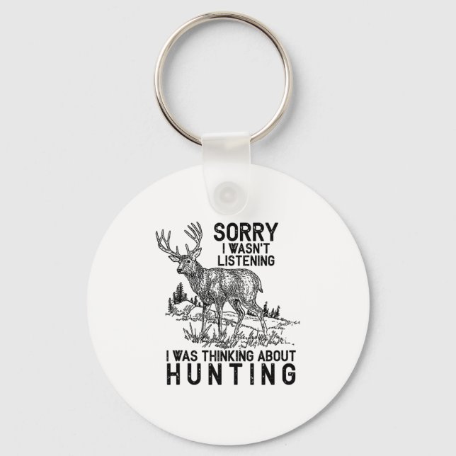 Hunting - Deer Funny Quote Hunter Gift Tank Top  Nyckelring (Framsida)