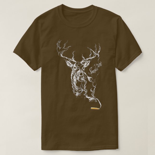 Hunting Deer Smoke Bullet Smoke em Hunt Deer Smoke T Shirt (Design framsida)