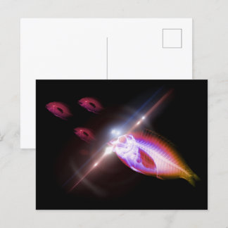 Hunting Dinner X-Ray Fish 1 Vykort