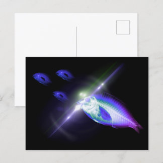 Hunting Dinner X-Ray Fish 3 Vykort