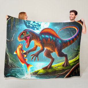Hunting Dinosaur Fleecefilt