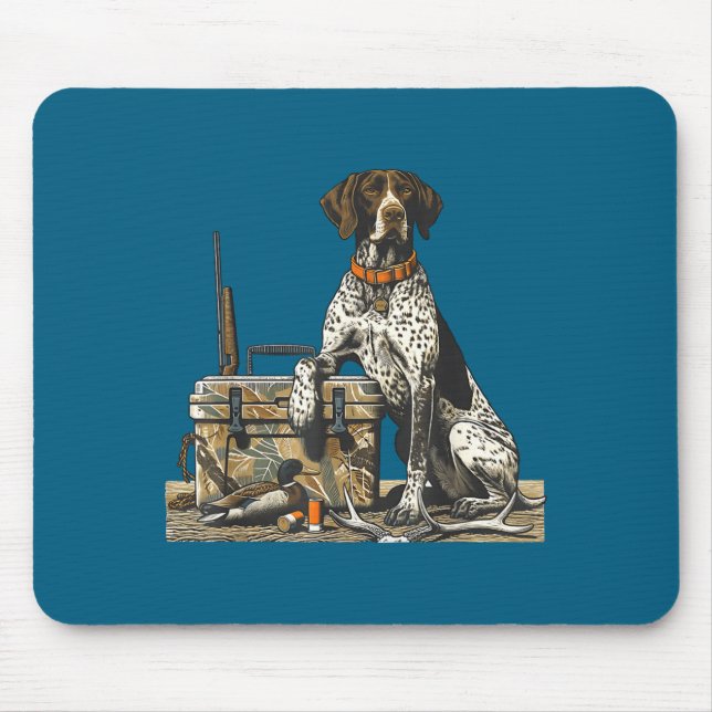 Hunting Dog Inter Bird Dog Duck Hunter Camo Retrie Musmatta (Framsidan)