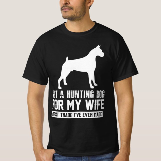 Hunting dog owner gift t shirt (Framsida)