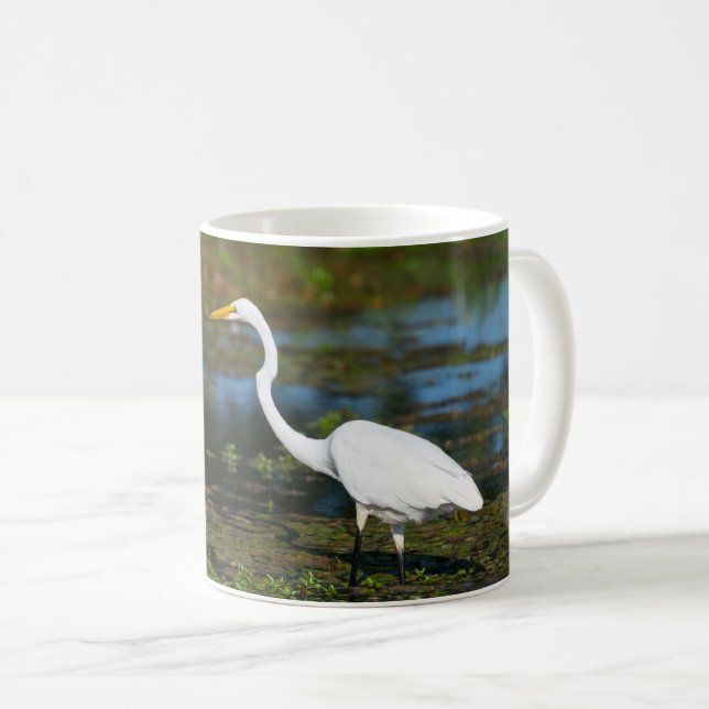 Hunting Egret Coffee Mugg (Framsida höger)