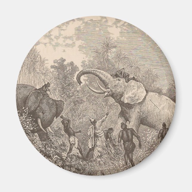 Hunting Elephants Magnet (Framsidan)