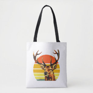 Hunting Elk Hjort Funny Hunter Tygkasse