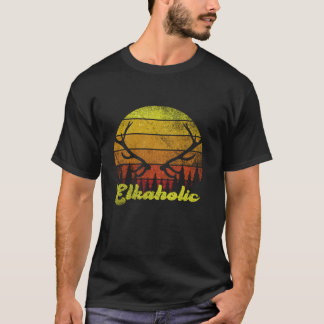 Hunting Elkaholters Retro Manar Wilderness Hun T Shirt
