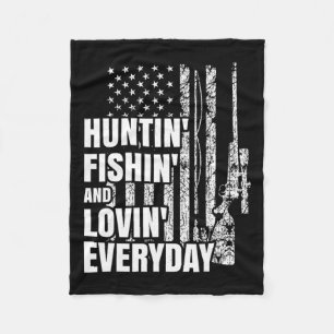 Hunting Fishing Loving Dagaily American Hjort Hunt Fleecefilt
