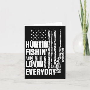 Hunting Fishing Loving Dagaily American Hjort Hunt Kort