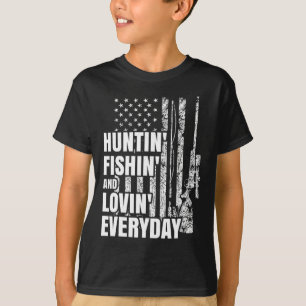 Hunting Fishing Loving Dagaily American Hjort Hunt T Shirt