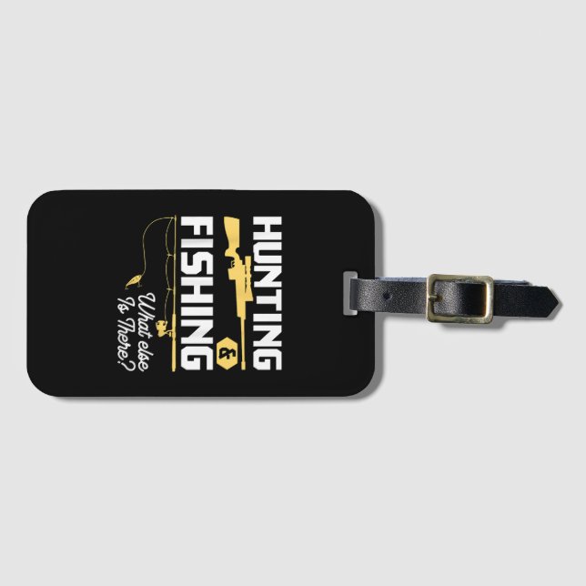 Hunting & Fishing What other is where - Funny Fish Bagagebricka (Framsida horisontal)