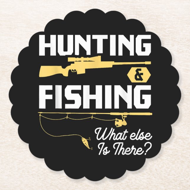 Hunting & Fishing What other is where - Funny Fish Underlägg Papper (Framsida)