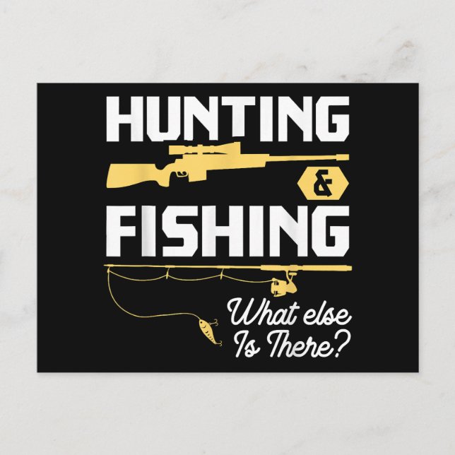 Hunting & Fishing What other is where - Funny Fish Vykort (Framsida)