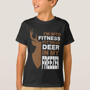 Hunting Fitness Hjort in Freezer Funny Hunter Mana T Shirt