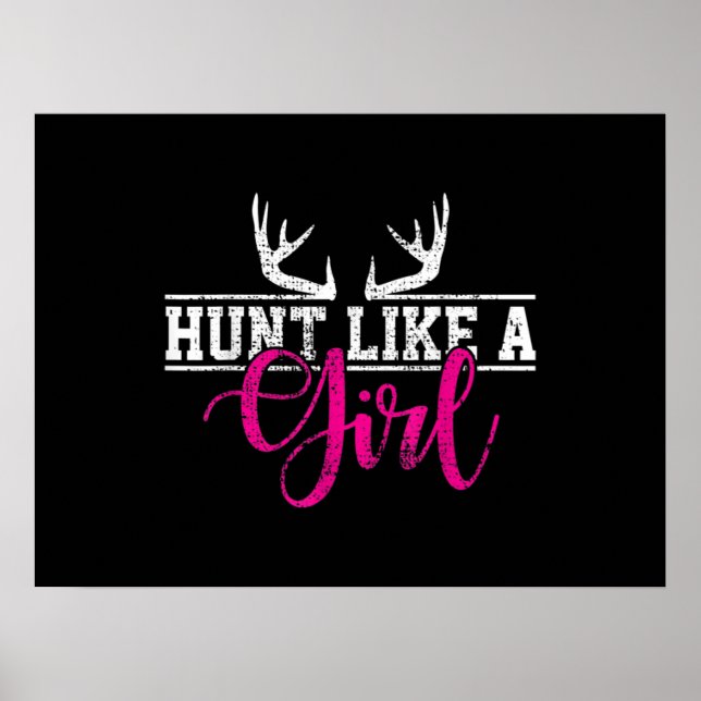 Hunting Girl Hunt som en flicka Poster (Framsidan)