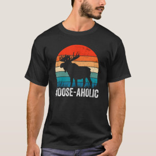 Hunting Graphic Moose aholWomen Manar Moose Hunte T Shirt