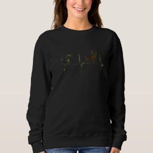 Hunting Hjort Heart Beat Pulse Camouflage T Shirt