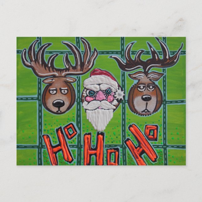Hunting Ho Ho Ho Postcards Vykort (Framsida)