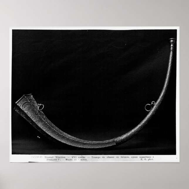 Hunting Horn som tillhör Francois I Poster (Framsidan)