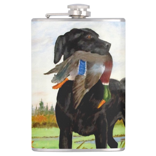 Hunting Hund Flask Fickplunta (Framsidan)
