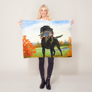 Hunting Hund Fleece Blanket