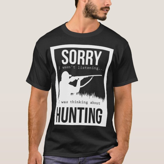 Hunting Hunter Hunting Papa Rifle Forest duckling  T Shirt (Framsida)