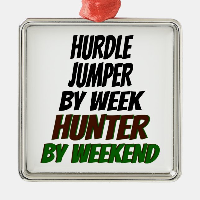 Hunting Hurdle Jumper Julgransprydnad Metall (Framsidan)