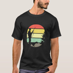 Hunting License Retro Sunset Hunter with Hunting D T Shirt
